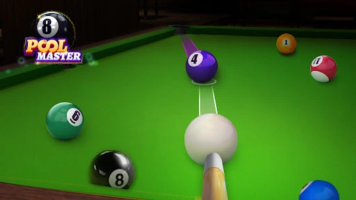 Captura de 8 Pool Master: nivel arcade con mesa temática